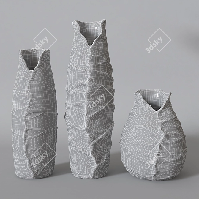 Sleek Modern Vase | 3Dmax + OBJ + Maps 3D model image 3