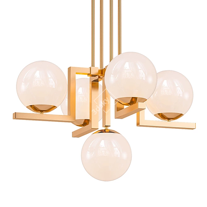 Hudson Valley Tanner Chandelier 3D model image 1