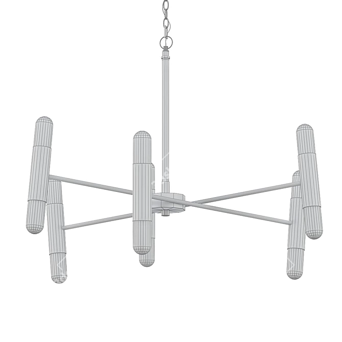 Elegant Bourne Chandelier 3D model image 2