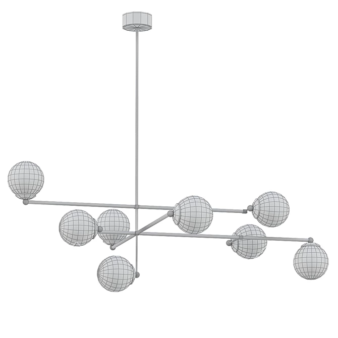 Elegant Libra Chandelier 3D model image 2