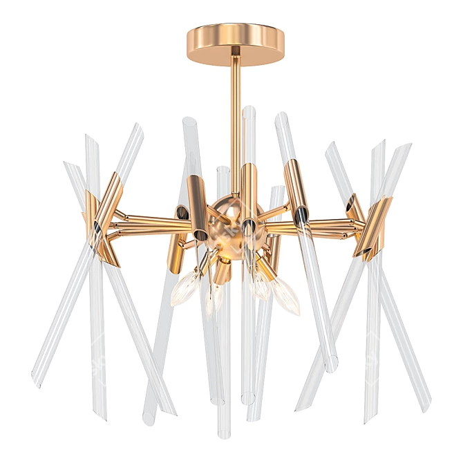 Elegant Themyscira Chandelier 3D model image 1
