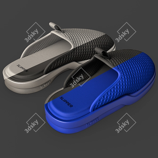 Title: Texture-Changeable Slippers 3D model image 6