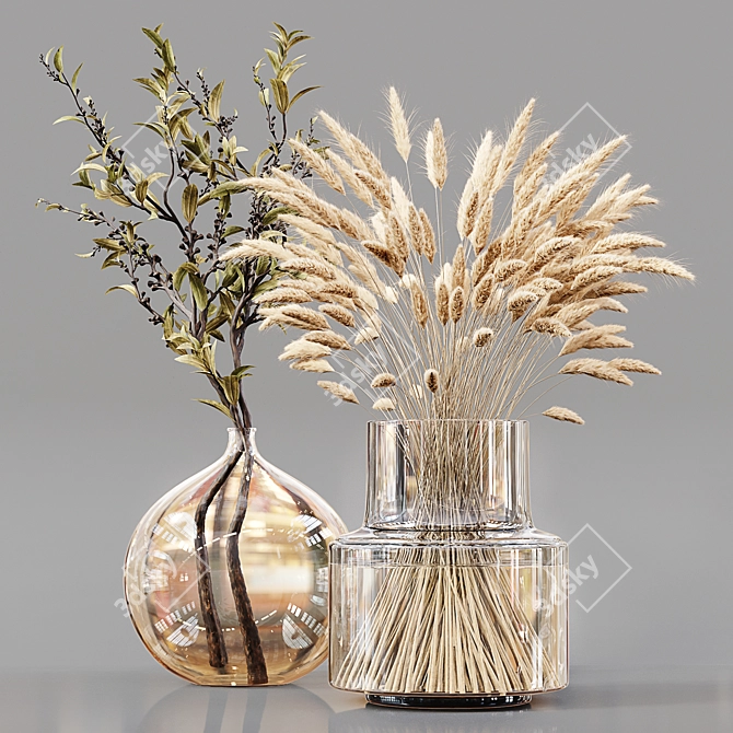 Greenery Bliss: Collaction Indoor Plants 02 3D model image 2