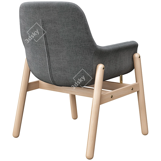 Vedbo Chair: Classic Grey Elegance 3D model image 5