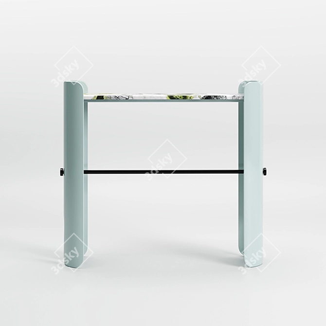 Marble Belize Console: Elegant Empreinte Design 3D model image 2