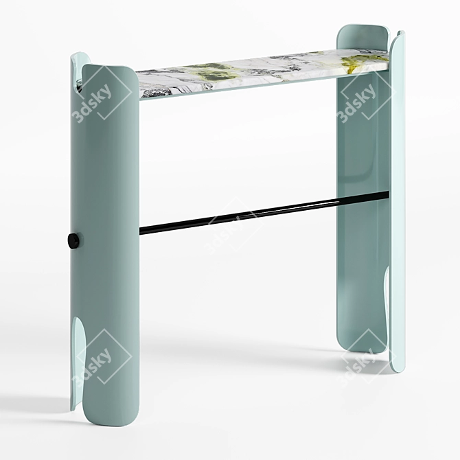 Marble Belize Console: Elegant Empreinte Design 3D model image 9