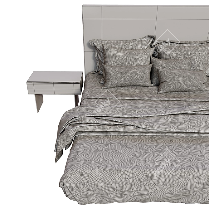 Lago Design Floating Bed 3D model image 4