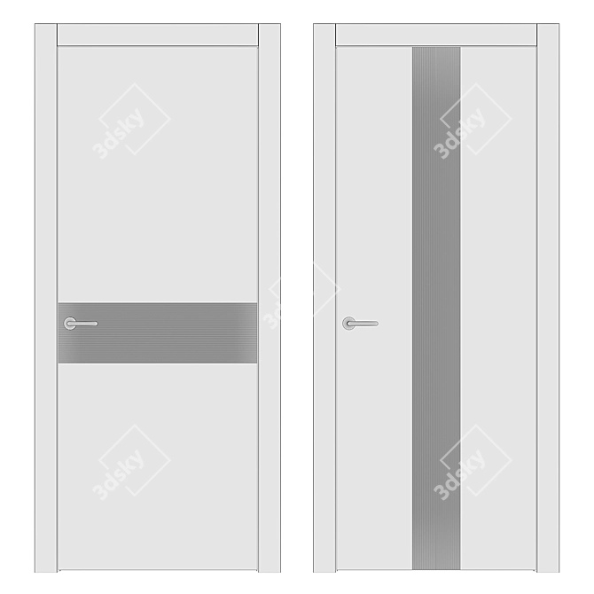 Volhovec LINEA Doors Set 3D model image 2