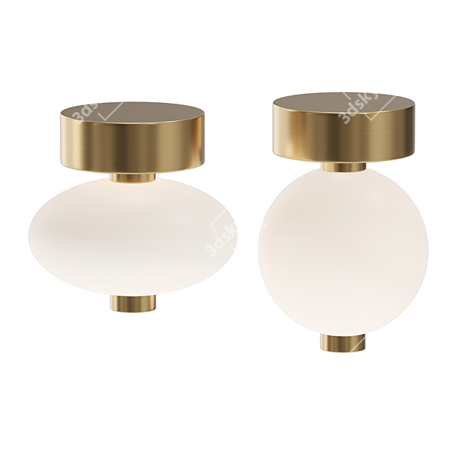Elegant Sphere Ceiling Lamp 3D model image 3