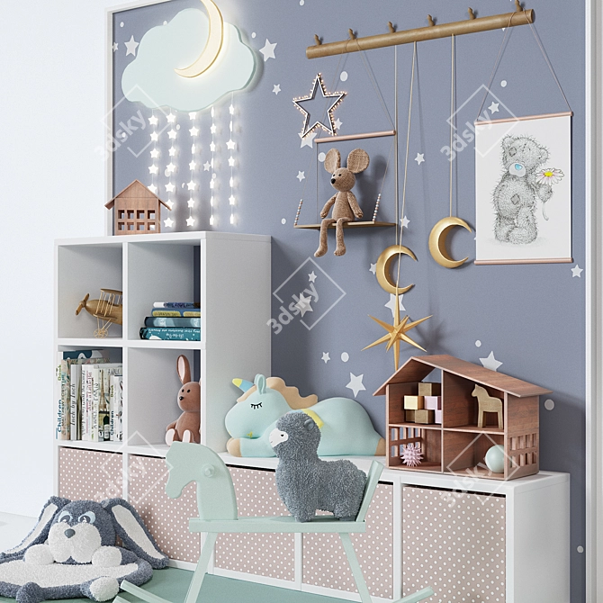 Modern Kids Room Decor: Ikea Collection 3D model image 3