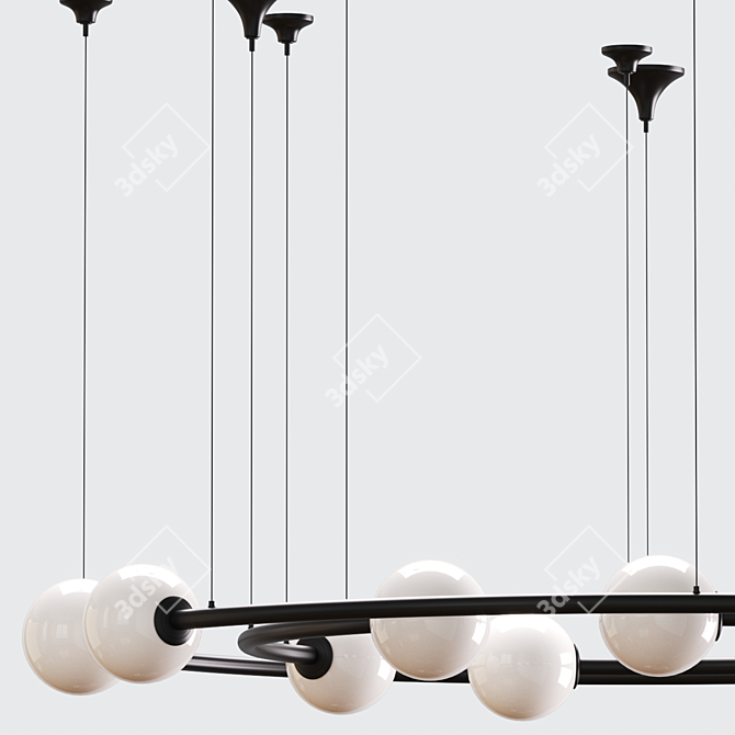  Modern Hanging Lamps - Elegant Décor Solution 3D model image 3