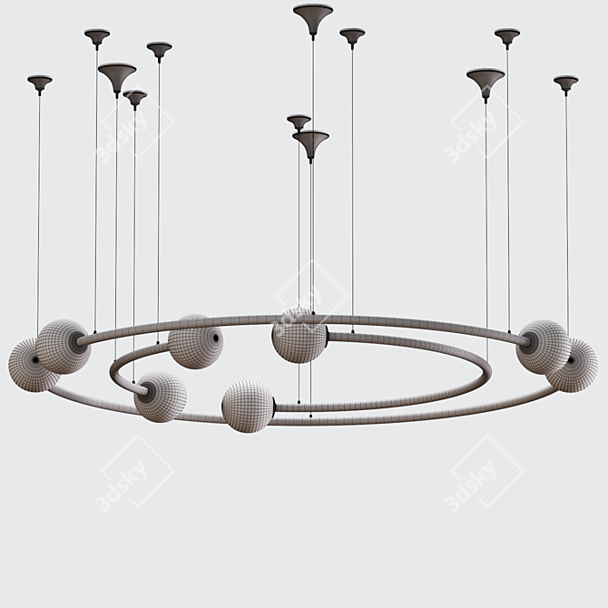  Modern Hanging Lamps - Elegant Décor Solution 3D model image 5