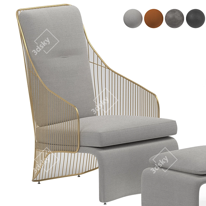 Elegant Colette - Minotti: Timeless Luxury 3D model image 1