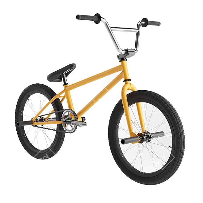 Classic BMX - Retro Style Racing Bike 3D model image 1