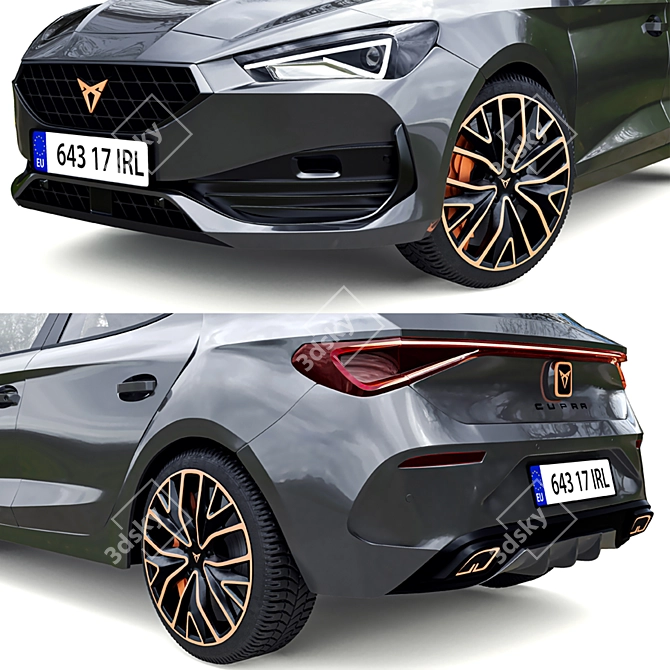 Cupra Leon 2021: High-Quality, Detailed Model 3D model image 4