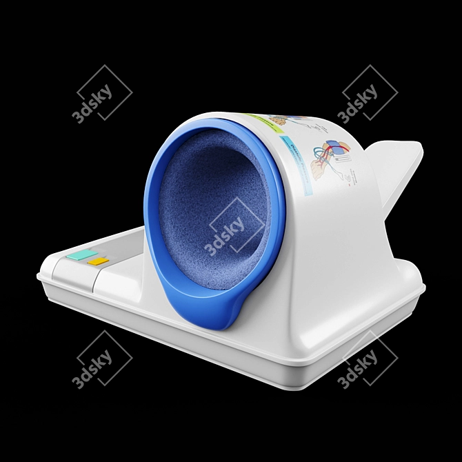 Compact Digital Blood Pressure Monitor 3D model image 2