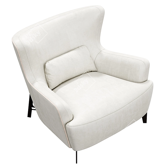 Konyshev BULY Armchair - Superior Comfort in Stylish Design! 3D model image 4