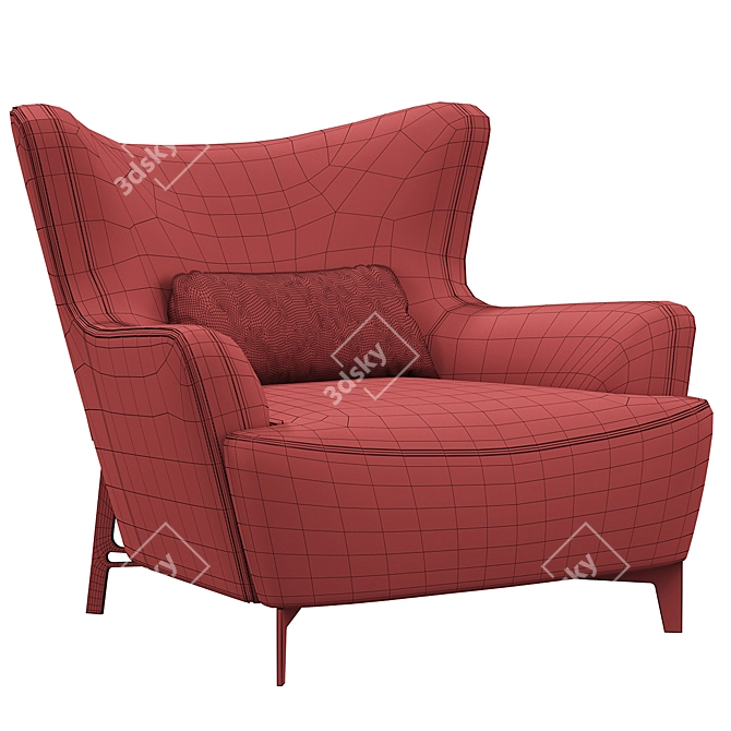 Konyshev BULY Armchair - Superior Comfort in Stylish Design! 3D model image 7
