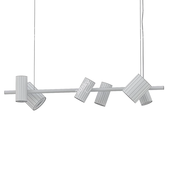 Sleek Can Can Pendant 3D model image 2