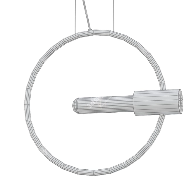 Sleek Pendant Light: GEMINA 3D model image 2