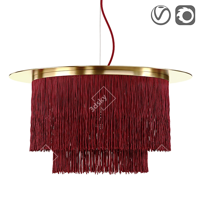 Frangie Small Model Lamp - Elegant Lighting Solution 3D model image 1