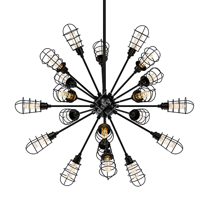 Luxury Tirtoff Chandelier: Exquisite Elegance 3D model image 1