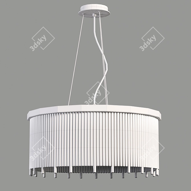 Elegant Abur Chandelier Upgrade 3D model image 2