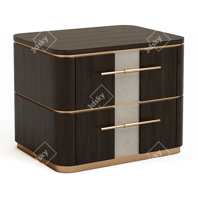 Frato Agra: Stylish Bedside Table with 3D Max Design 3D model image 5