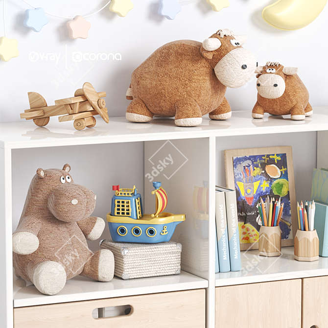 Wooddini "Валинор" Nursery Set 3D model image 3