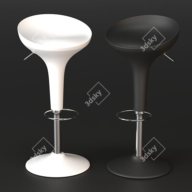 Modern Adjustable Magis Bombo Stool 3D model image 2