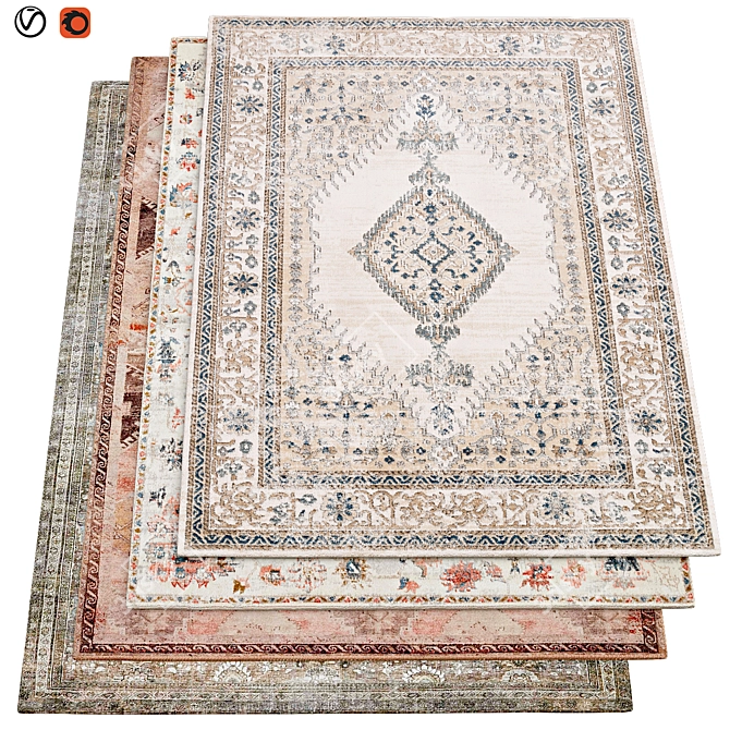 Textured Quality Carpets 3D model image 1