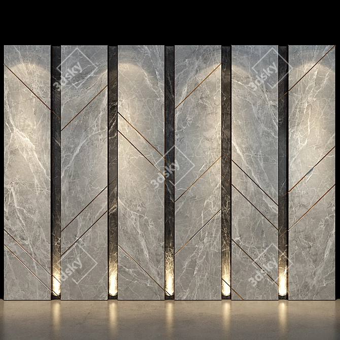 Modern Wall Panel 66 3D model image 1