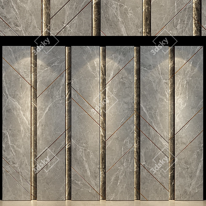 Modern Wall Panel 66 3D model image 3