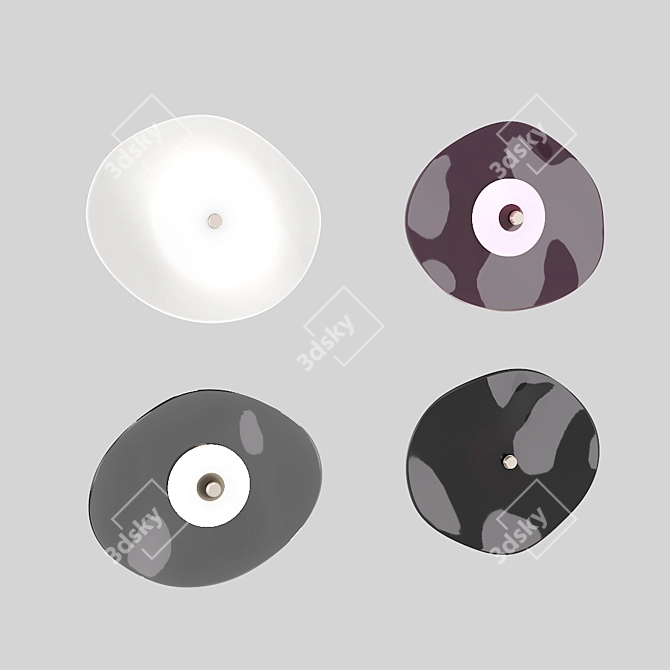 Fluent Wall Lamp: Modern, Stylish & Illuminating 3D model image 1