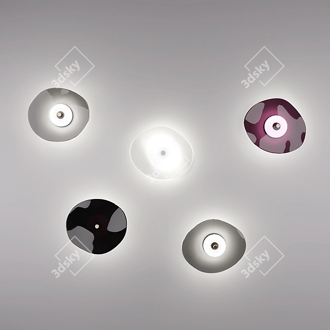 Fluent Wall Lamp: Modern, Stylish & Illuminating 3D model image 3