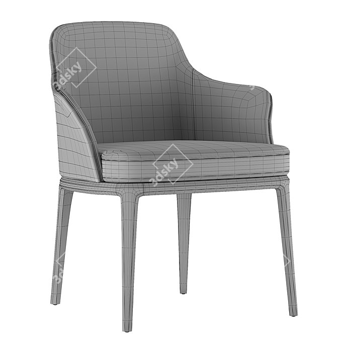 Sophie Chair: Sleek Elegance meets Uncompromising Comfort 3D model image 5