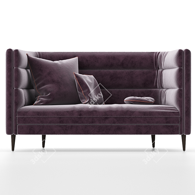 Elvie RD ArianeSke Velvet Sofa 3D model image 2