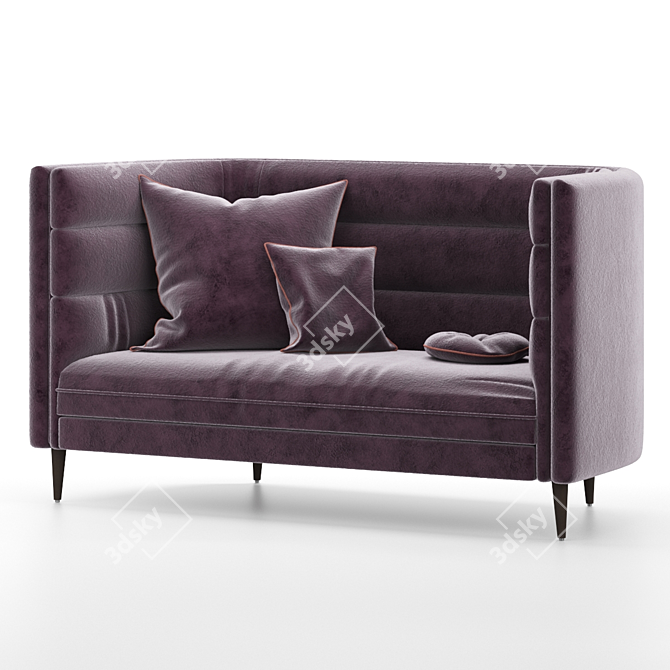 Elvie RD ArianeSke Velvet Sofa 3D model image 3