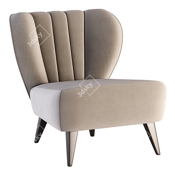 Modern Kim Armchair by Bodema 3D model image 3