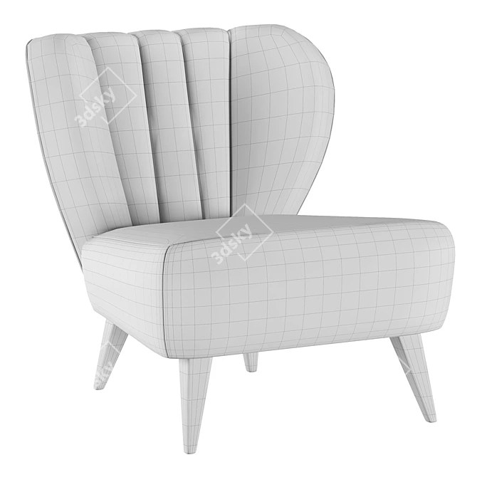 Modern Kim Armchair by Bodema 3D model image 4