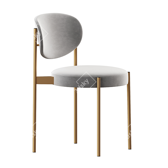 Sleek Varpen Chair Series 3D model image 3