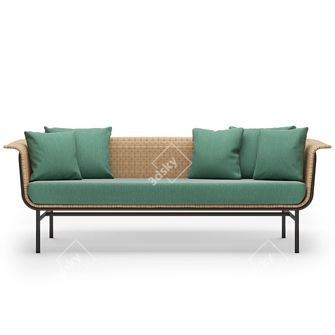 Sleek Lounge Sofa: Wicked 3S 3D model image 1