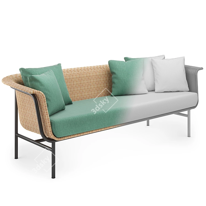 Sleek Lounge Sofa: Wicked 3S 3D model image 6