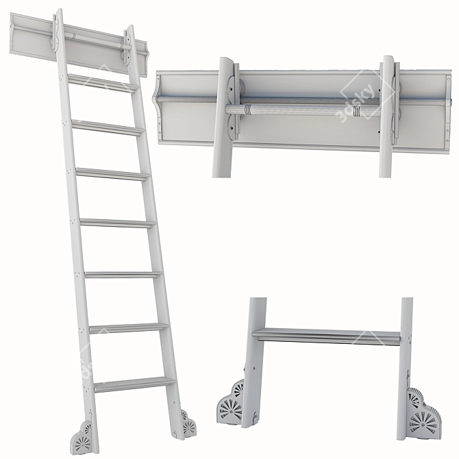 Versatile Folding Ladder 3D model image 12