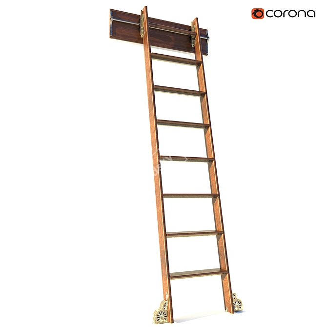 Versatile Folding Ladder 3D model image 14