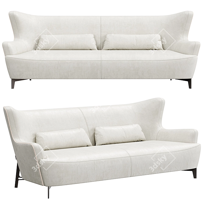  3-Seater Sofa BULL Konyshev 3D model image 1