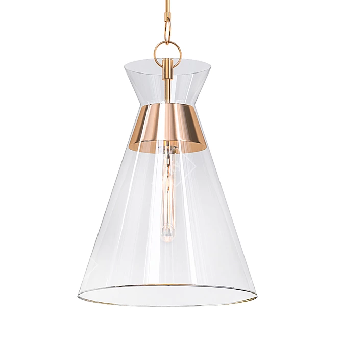 Chapman Brass Pendant Light 3D model image 1