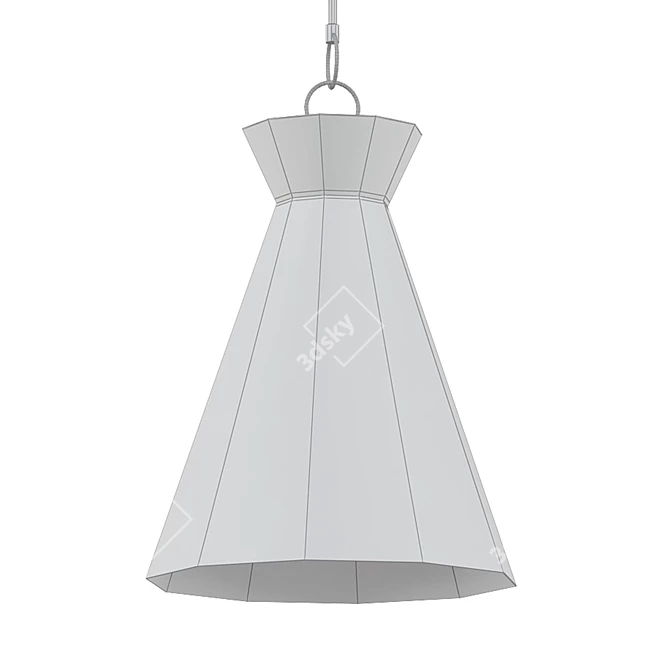 Chapman Brass Pendant Light 3D model image 2