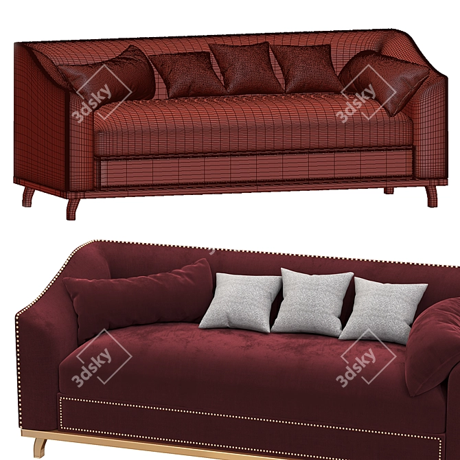  Elegant Cardinal Sofa: 2015, 3D Max, OBJ, FBX 3D model image 6