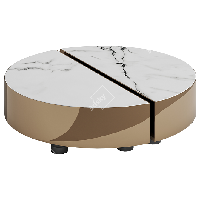 Fendi Eclipse Marble Coffee Table 3D model image 3